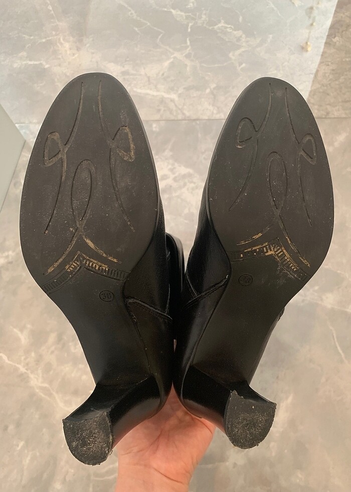 Hakiki Deri Siyah Çizme - Görsel 5