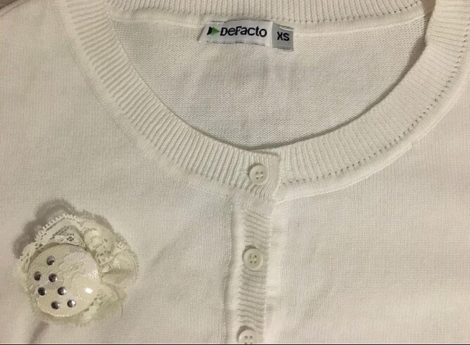 xs Beden beyaz Renk Defacto Crop XS