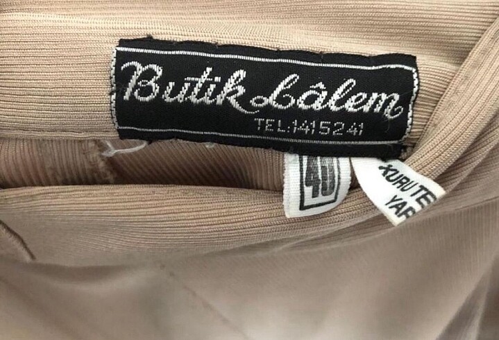 40 Beden camel Renk Bej Uzun Yırtmaçlı Etek