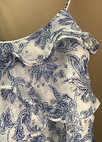 xs Beden mavi Renk #Mango #Yazlık #Şifon #Elbise #XS