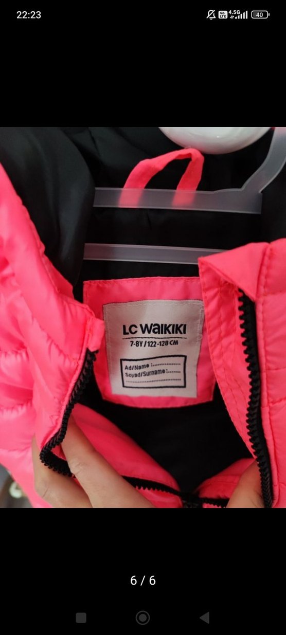 Kız Çocuk Pembe Kapüşonlu Fermuarlı Yelek - Görsel 4