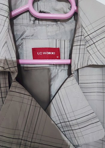 Düğmeli Gri Midi Trençkot - Görsel 5