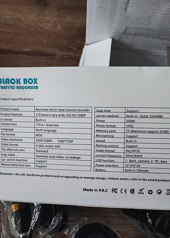 Siyah Araç Video Kamerası Seti - Görsel 7