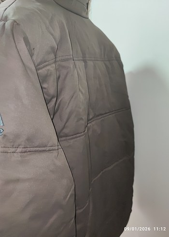 Kahverengi Peluş Yakalı Erkek Mont - Görsel 7