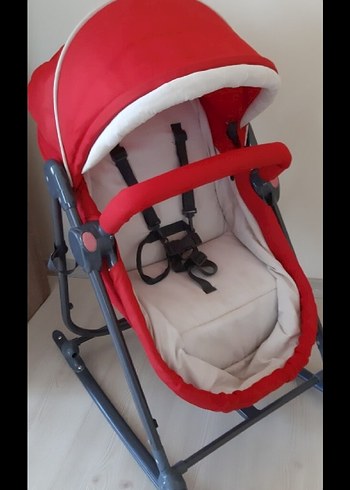 Kırmızı Bebek Beşiği ve Sepeti - Görsel 3
