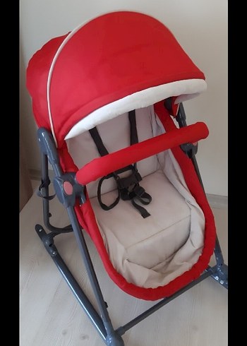 Kırmızı Bebek Beşiği ve Sepeti - Görsel 7