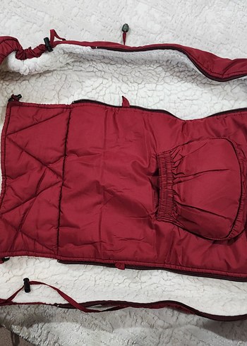 Bordo Bebek Taşıma Çantası - Görsel 9