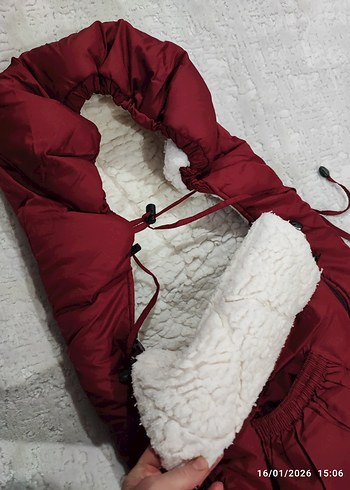 Bordo Bebek Taşıma Çantası - Görsel 3