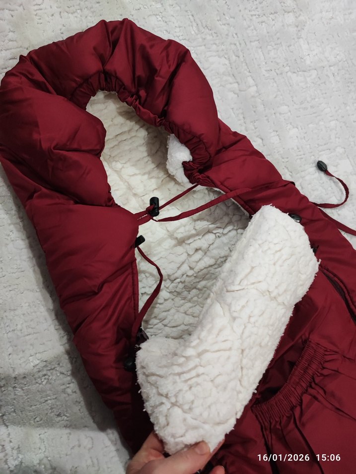 Bordo Bebek Taşıma Çantası - Görsel 3