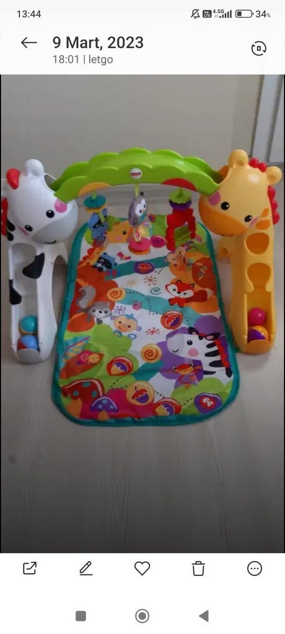 Renkli Bebek Oyun Matı ve Aktivite Merkezi - Görsel 2