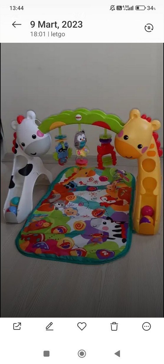 Renkli Bebek Oyun Matı ve Aktivite Merkezi - Görsel 3