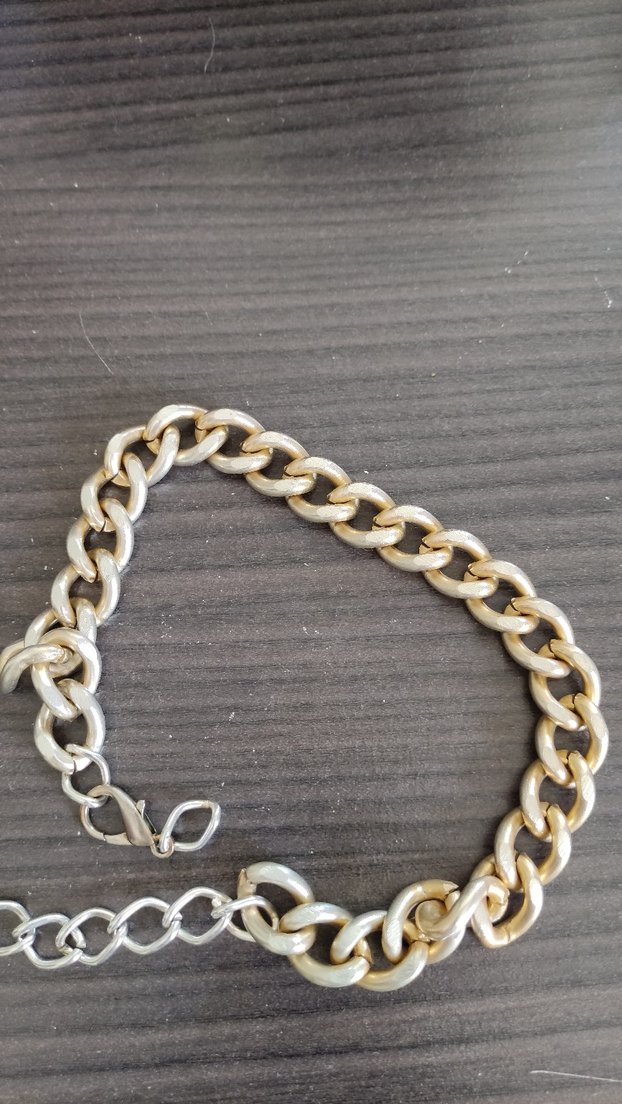 Altın Renk Zincir Detaylı Kadın kolye - Görsel 3