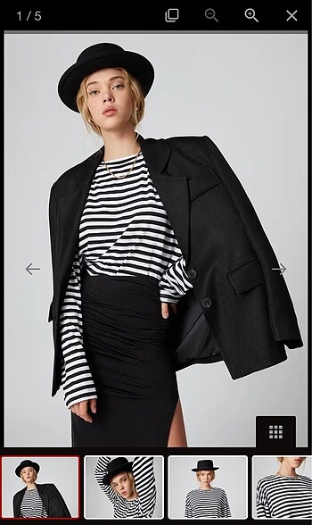 Beyoğlu Butik Uzun kollu oversize t-shirt