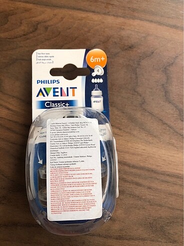 Philips avent biberon ucu 6+ 4 delikli Classic. Natural değildir