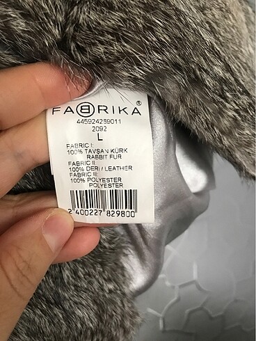 l Beden gri Renk Kürk
