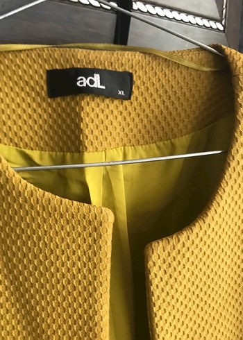 Sarı Kadın Midi Blazer Ceket - Görsel 2