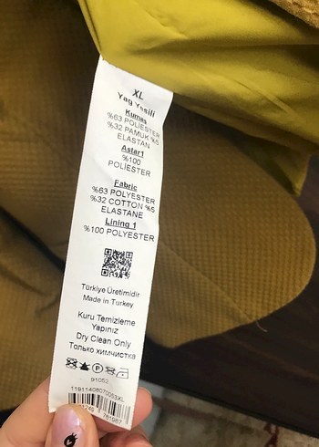 Sarı Kadın Midi Blazer Ceket - Görsel 4