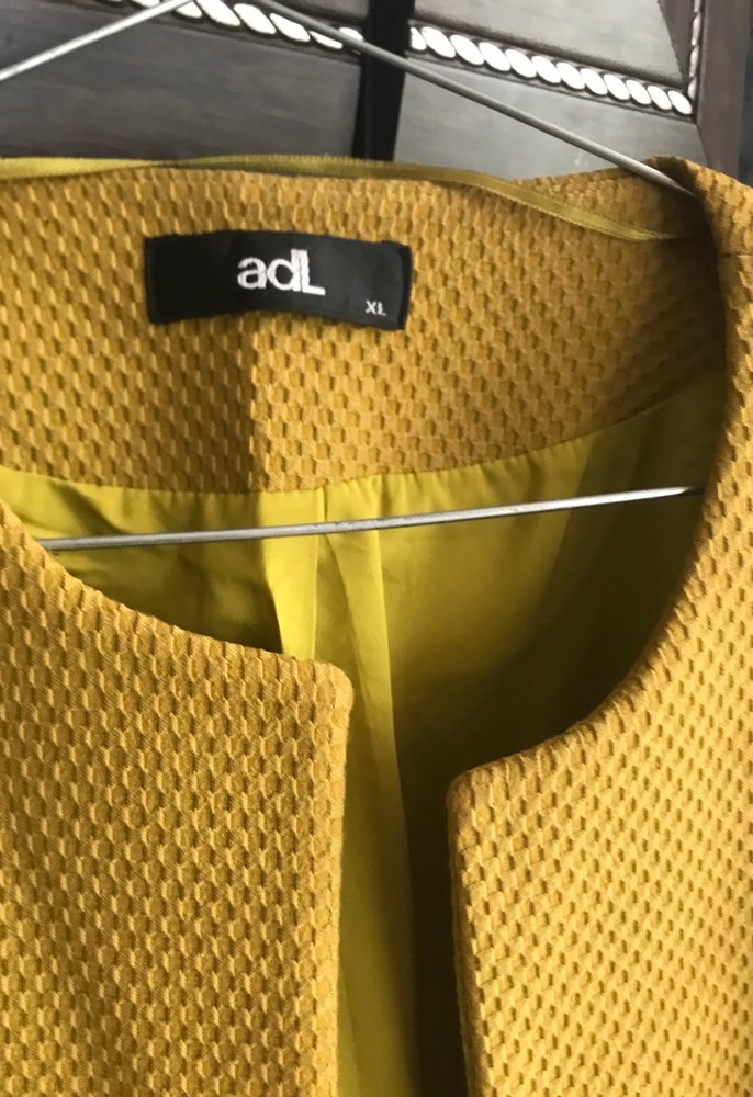 Sarı Kadın Midi Blazer Ceket - Görsel 2