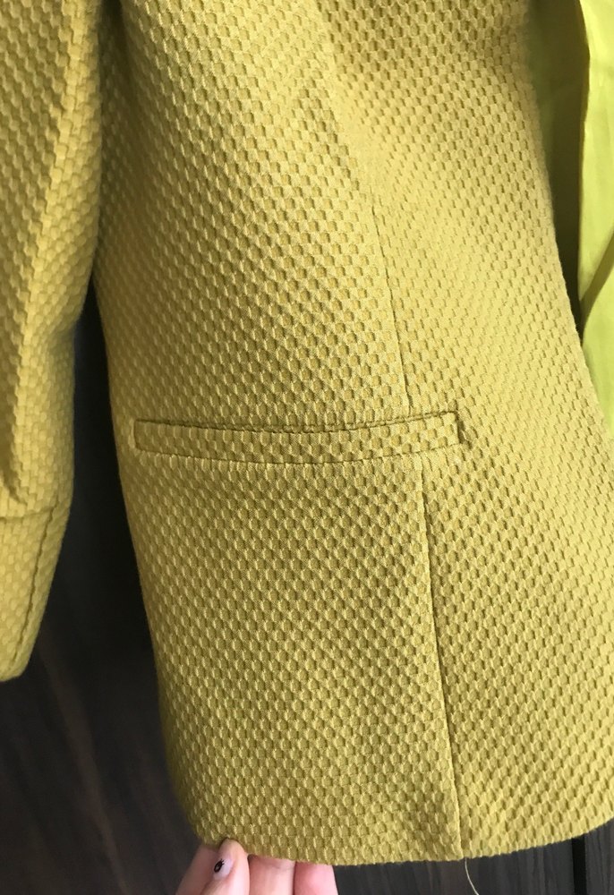 Sarı Kadın Midi Blazer Ceket - Görsel 5