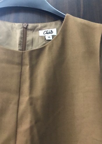 Kahve Kadın Pileli Elbise - Görsel 2