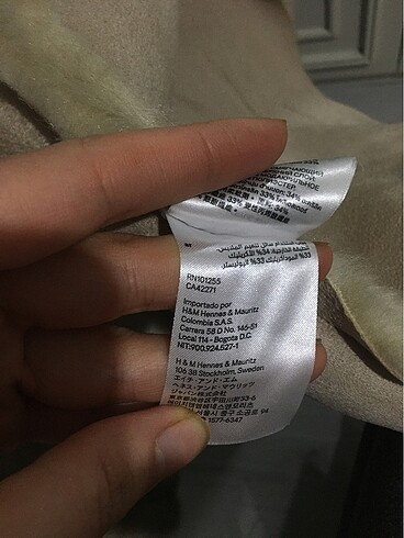 xl Beden ten rengi Renk H&M kürk