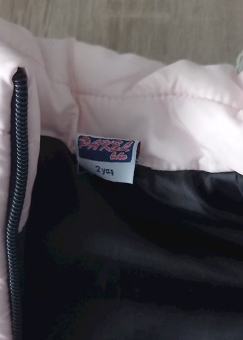 Kız Çocuk Beyaz Nakışlı Fermuarlı Yelek - Görsel 2