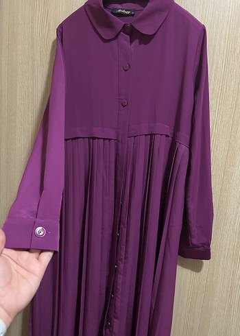 40 Beden Bordo Düğmeli Kadın Gömlek