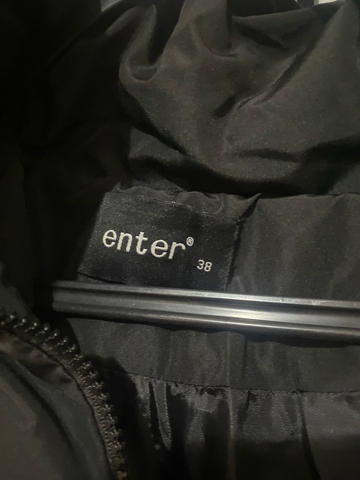 Kadın Siyah Kışlık Fermuarlı Mont - Görsel 3