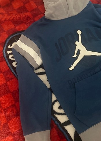 Nike Kids Jordan Kapüşonlu Gri-mavi Erkek eşofman takımı