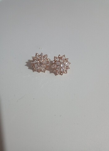 Kristal zirkon taşlı abiye küpe - Görsel 2