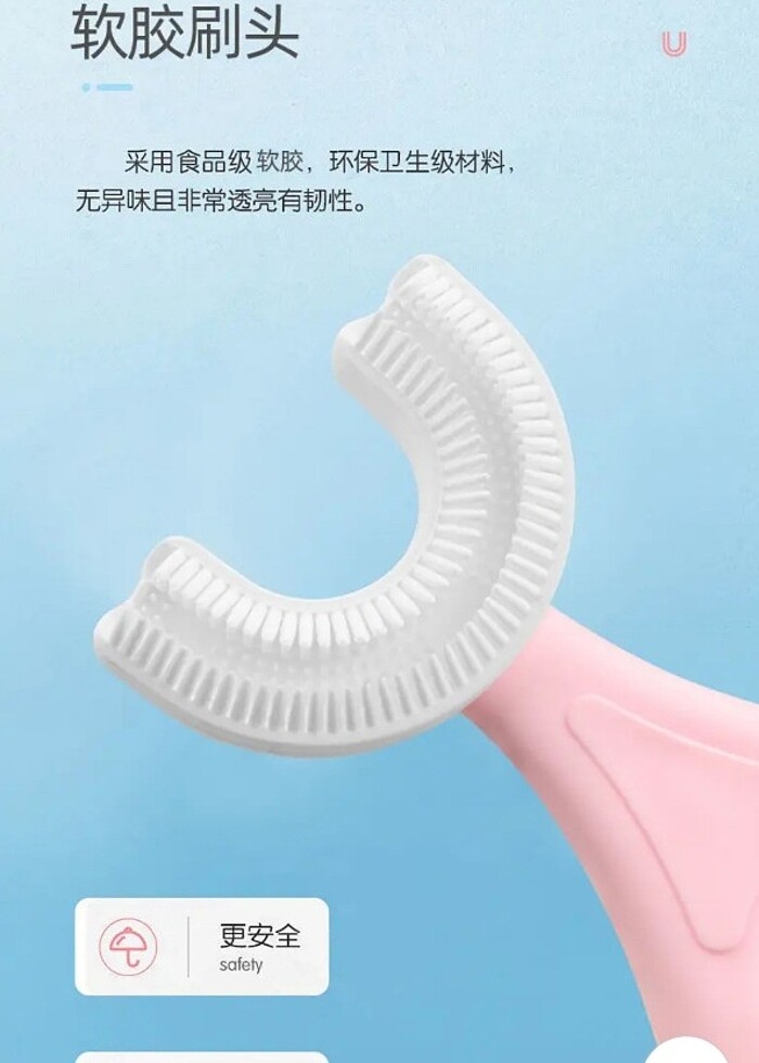 Bebek çocuk diş kaşıyıcı dış fırçası  - Görsel 2