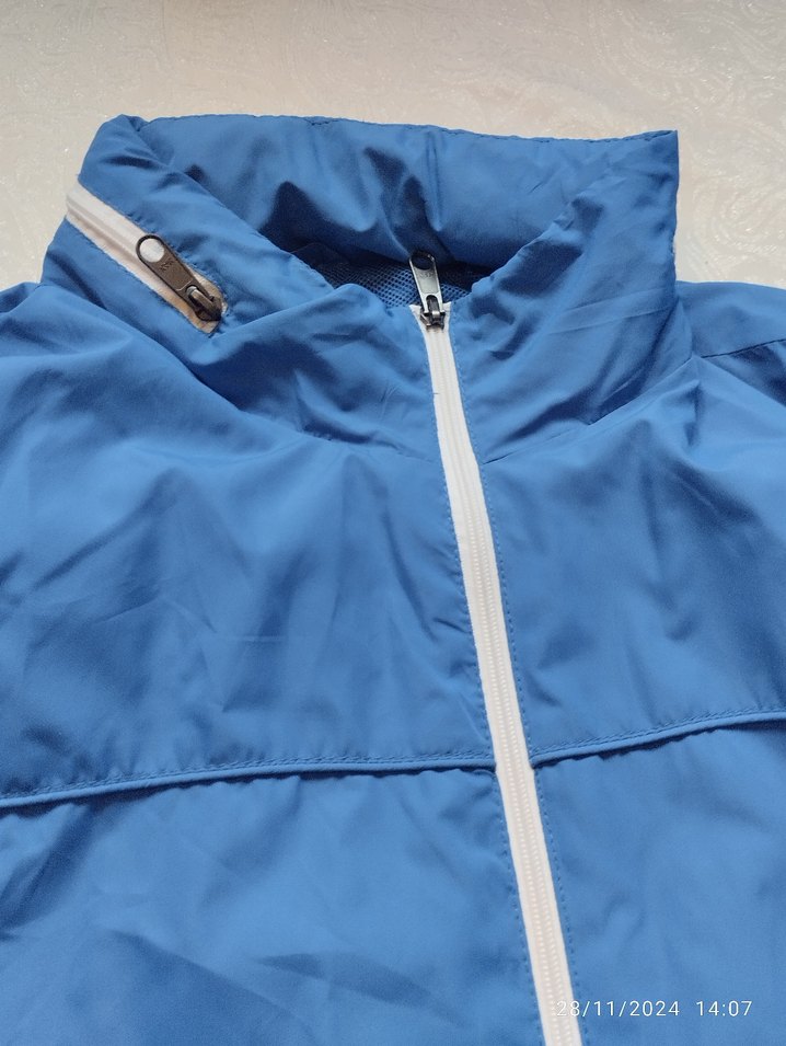 erkek Mavi Uzun Kollu Yağmurluk - Görsel 4