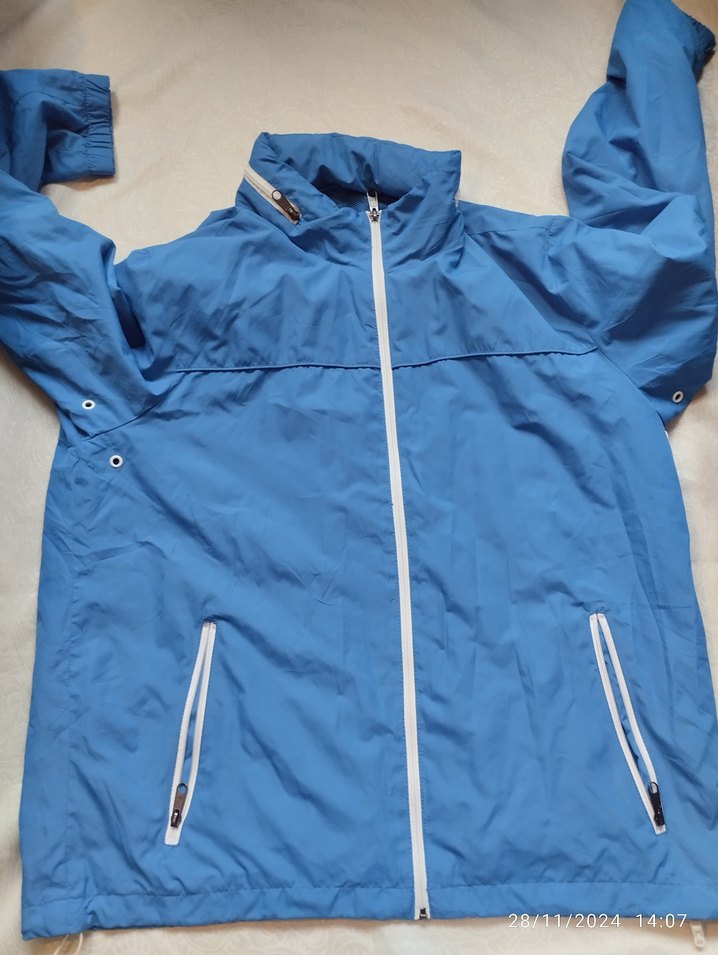 erkek Mavi Uzun Kollu Yağmurluk - Görsel 5