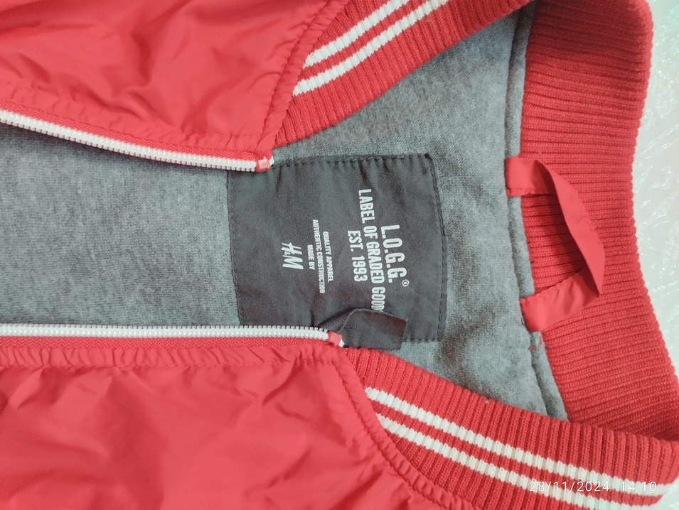 Kırmızı Spor erkek yağmurluk içi kumaş Ceket - Görsel 3