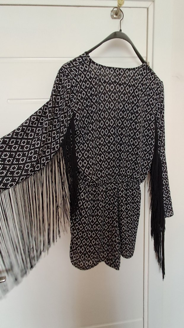 Püsküllü Uzun Kollu Bohem #tulum - Görsel 5