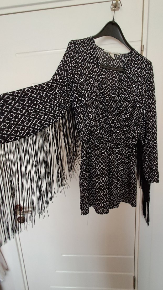 Püsküllü Uzun Kollu Bohem #tulum - Görsel 3