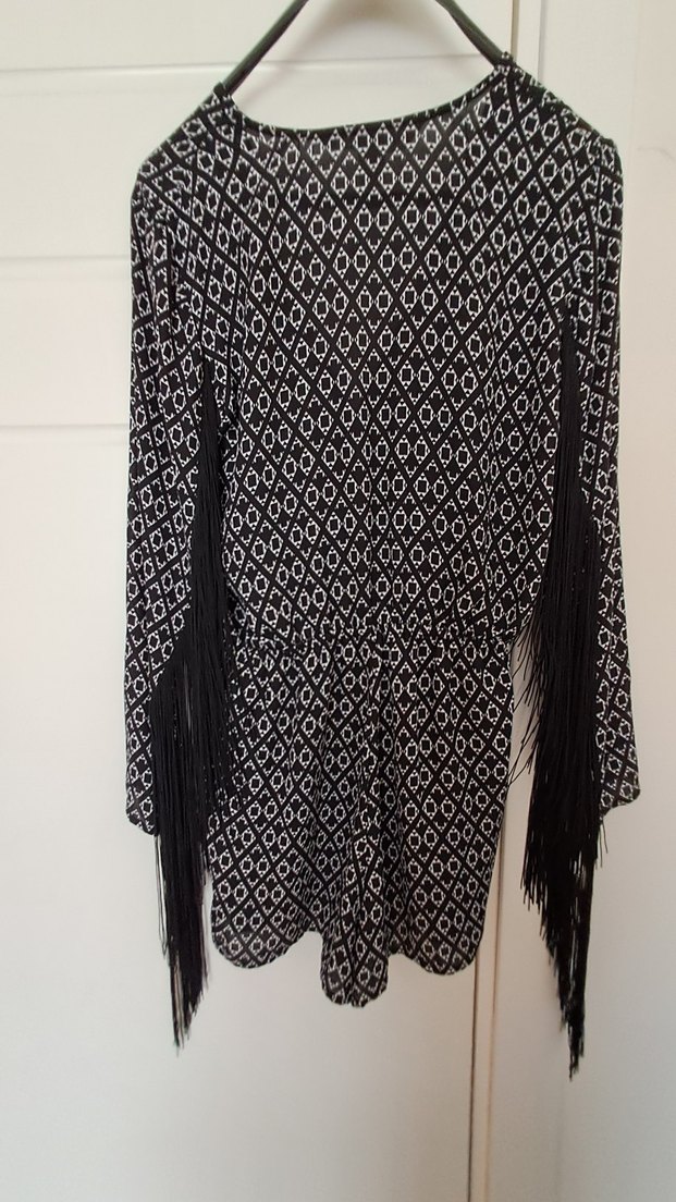 Püsküllü Uzun Kollu Bohem #tulum - Görsel 4