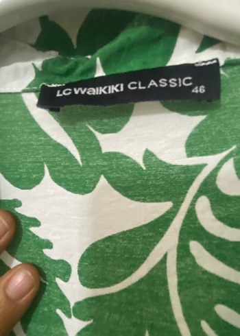 LC Waikiki Yeşil Uzun Kollu Bohem Kadın tunik