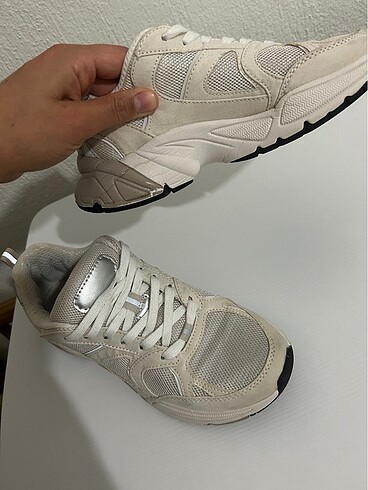 38 Beden beyaz Renk H&m spor ayakkabı