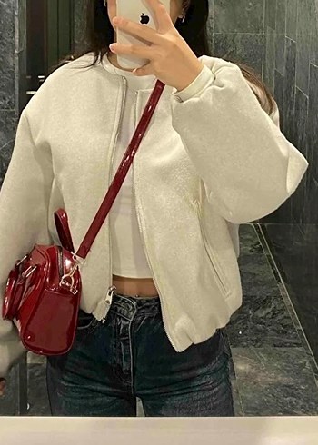 bordo rugan çanta - Görsel 2