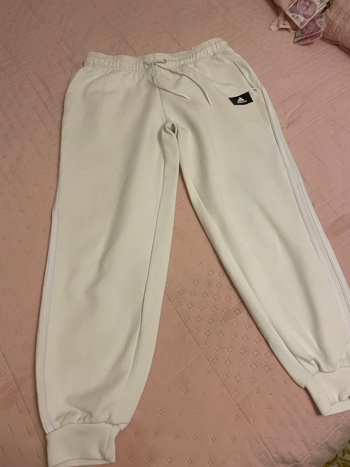 Beyaz Adidas Kadın Eşofman Altı - Görsel 3