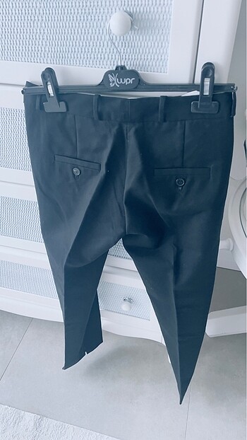 Mango Kot kumaşı gibi kalın kumaş pantalon