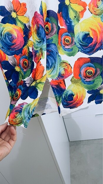 Yaka taşlı elbise - Görsel 6