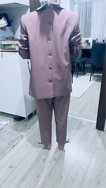 s Beden mor Renk Takım alt üst bir kere bu çekilirken giyildi