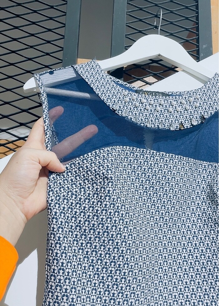 Arkası dekolteli üstü transparan tül - Görsel 2