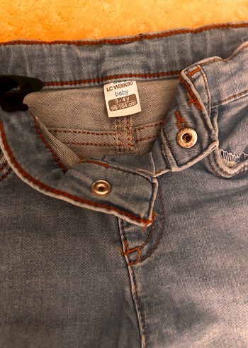 4 Yaş Beden Erkek Çocuk Açık Mavi Denim Pantolon