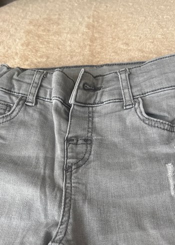 5 Yaş Beden Gri Dar Kesim Erkek Kot Pantolon
