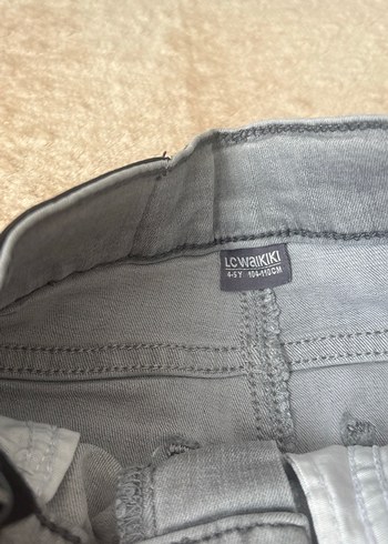 5 Yaş Beden gri Renk Gri Dar Kesim Erkek Kot Pantolon