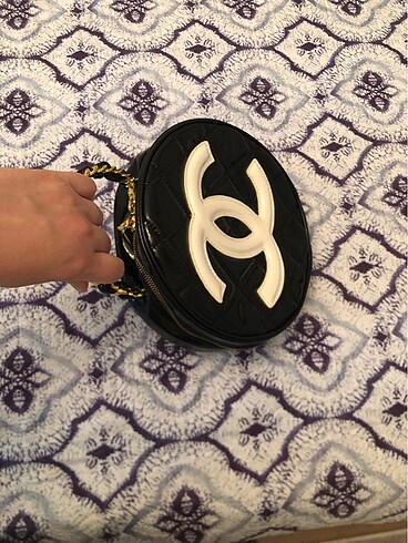 Beden siyah Renk Chanel el Çantası.