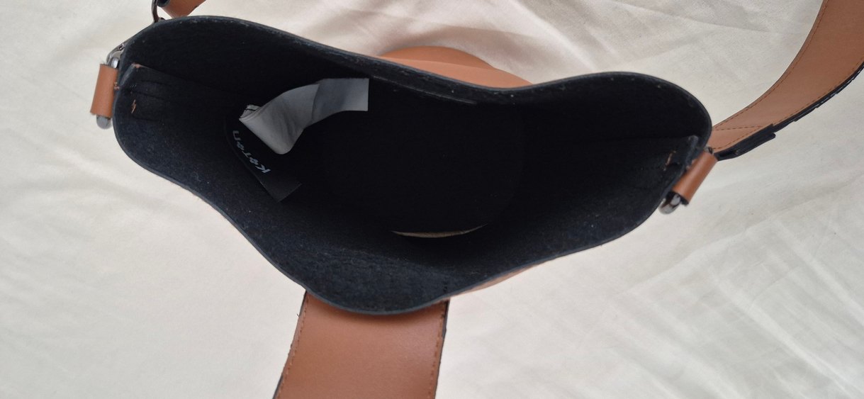 Bej Minimalist Deri Kadın Çanta - Görsel 4